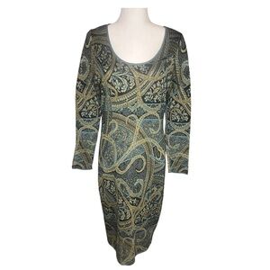 Peruvian Connection Kashmiri Sweater Dress Pima Cotton Medium